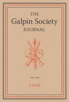 Front cover of Galpin Society Journal