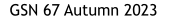 GSN 67 Autumn 2023